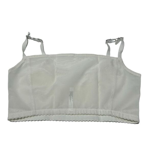 Vintage Underscore 5XL White Bra Cute Little Bows Scalloped Hem 5X Philippines - Picture 6 of 9
